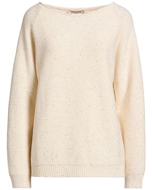 La Fileria Ivory Jumper Wool, Cashmere, Metal Fibre, Polyamide - Natural