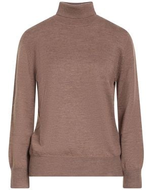 Aragona Turtleneck Merino Wool - Brown