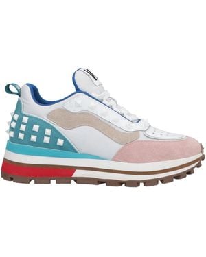 Emanuélle Vee Sneakers Leather, Textile Fibers - White