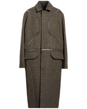 Rick Owens Coat Wool - Green