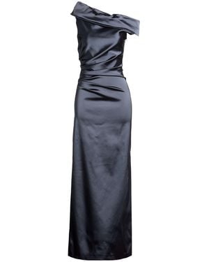 Max Mara Slate Maxi Dress Acetate, Polyamide, Elastane - Blue