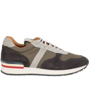 Moncler Sneakers Leather, Textile Fibers - Gray