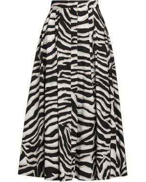 Max Mara Midi Skirt Cotton - Black