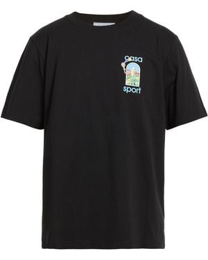 CASABLANCA T-Shirt Organic Cotton - Black