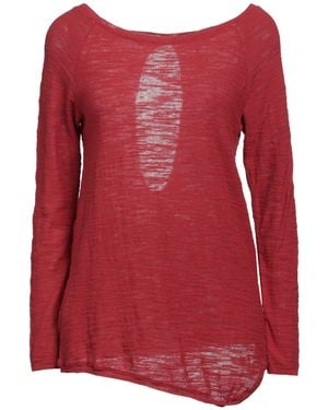 Soallure Burgundy Sweater Cotton, Polyamide - Red