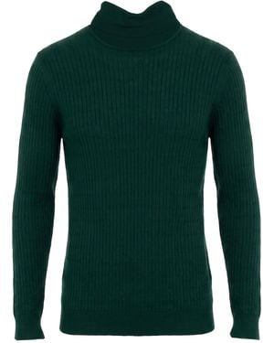 Zanone Rollkragenpullover - Grün