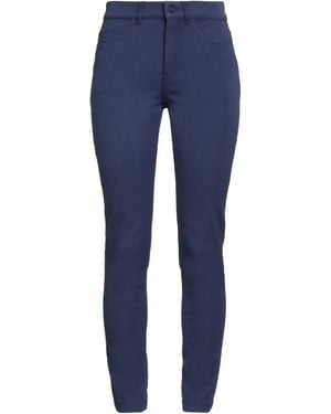 ESCADA Pants Cotton, Elastane, Swarovski Crystal - Blue