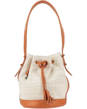 T-jacket By Tonello Handbag Leather, Textile Fibers - White