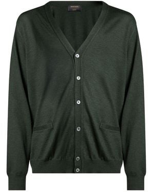 Gran Sasso Military Cardigan Virgin Wool - Green