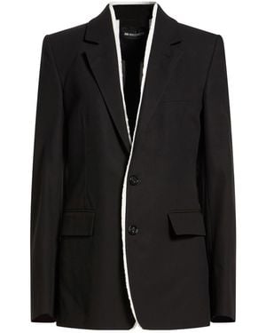 Ann Demeulemeester Blazer Cotton - Black