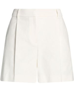 Brunello Cucinelli Ivory Shorts & Bermuda Shorts Cotton, Linen - White
