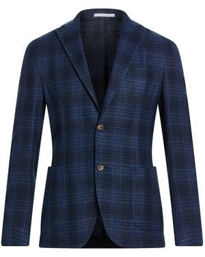 Eleventy Platinum Blazer Linen, Wool, Silk, Elastane - Blue