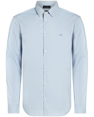 Emporio Armani Shirt Cotton, Polyamide, Elastane - Blue