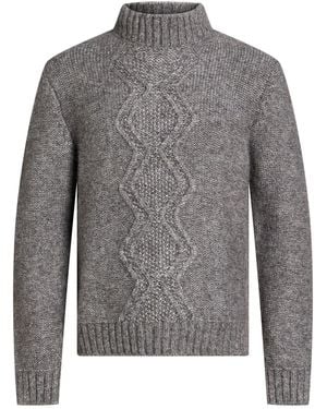 Messagerie Turtleneck Alpaca Wool, Polyester - Gray
