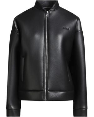 MSGM Jacket Polyester, Polyurethane, Cotton, Elastane - Black