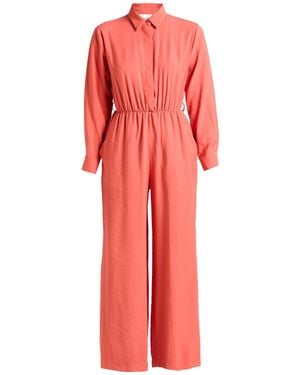 Dixie Rust Jumpsuit Viscose, Polyester - Red
