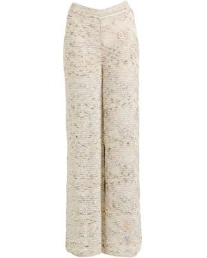 Missoni Ivory Trousers Viscose, Polyamide, Polyester, Metal Fibre - Natural