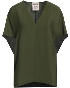 Semicouture Military Top Acetate, Silk - Green