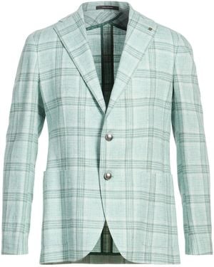 Tagliatore Blazer Linen, Cotton - Green