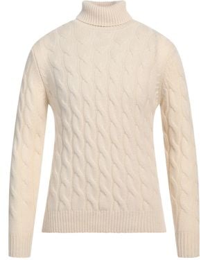 Lardini Off Turtleneck Cashmere - White