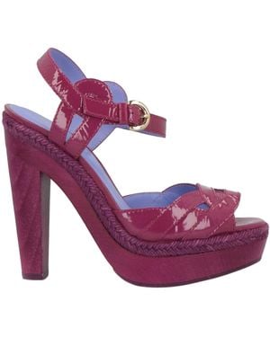 Sergio Rossi Sandals Leather - Purple