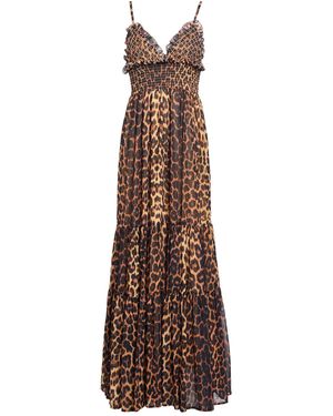 No Secrets Robe Longue - Marron