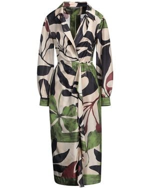 Alberta Ferretti Midi-Kleid - Weiß