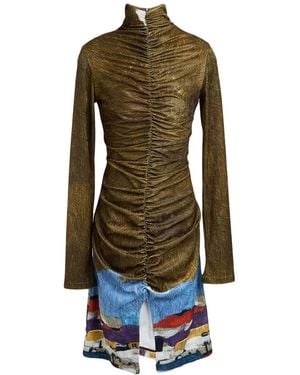 Stella Jean Military Midi Dress Polyester - Green