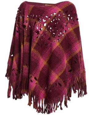 ALESSIA SANTI Cape Wool, Polyester, Acrylic - Red