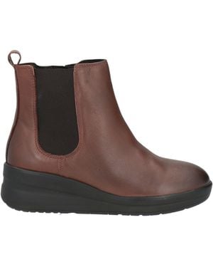 Cinzia Soft Ankle Boots Leather - Brown
