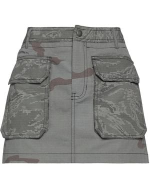 Marine Serre Mini Skirt Polyester, Cotton, Viscose - Grey