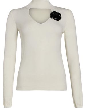 SIMONA CORSELLINI Sweater Viscose, Polyester - White