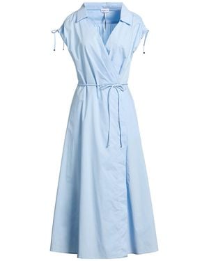 Marella Sky Maxi Dress Cotton, Elastane - Blue