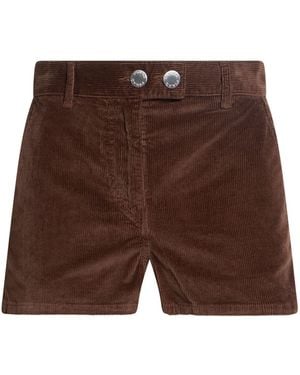 Pinko Chocolate Shorts & Bermuda Shorts Cotton, Modal, Elastane - Brown