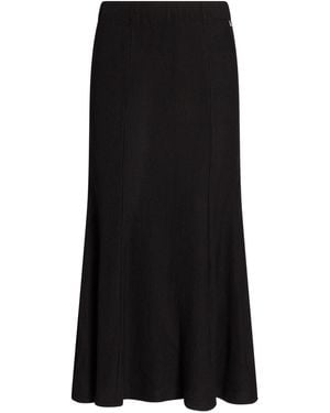 Dixie Midi Skirt Viscose, Polyamide, Elastane - Black
