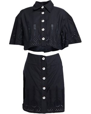 Isabelle Blanche Mini Dress Cotton - Black
