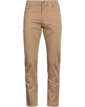 dunhill Camel Trousers Cotton, Mulberry Silk, Elastane - Natural