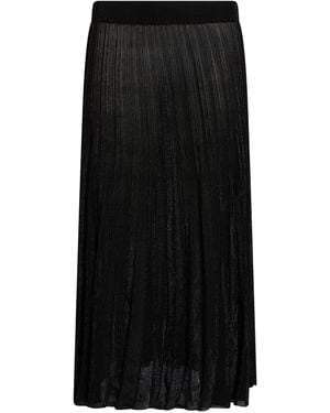 Gran Sasso Midi Skirt Viscose, Metal - Black