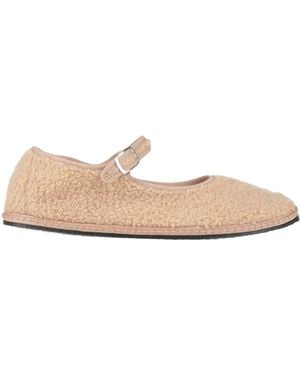 Vibi Venezia Ballet Flats Textile Fibers - Natural
