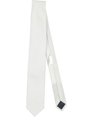 Paoloni Light Ties & Bow Ties Wool, Elastane - White