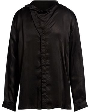 Rick Owens Shirt Cupro - Black