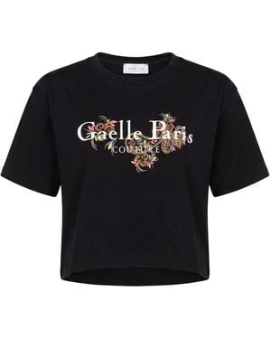 Gaelle Paris T-Shirt Cotton - Black