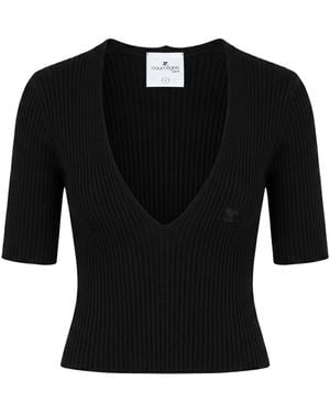 Courreges Sweater Viscose, Polyester - Black
