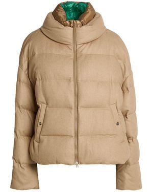 Herno Camel Puffer Silk, Cashmere, Polyamide - Natural