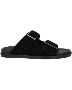Agnona Sandals Leather - Black