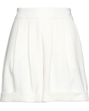 Hebe Studio Ivory Shorts & Bermuda Shorts Polyester - White