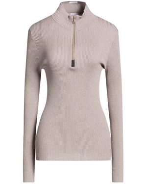 Brunello Cucinelli Taupe Sweater Cashmere, Silk, Polyamide, Metallic Polyester, Brass - Pink