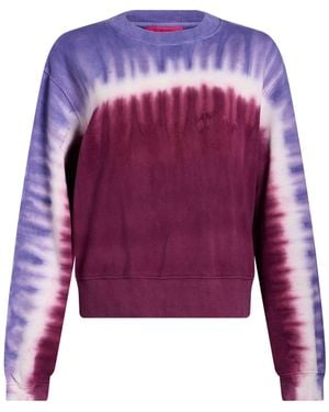 The Elder Statesman Sweatshirt Cotton, Cashmere - Purple