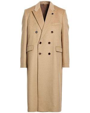 Lardini Sand Coat Virgin Wool, Alpaca Wool - Natural