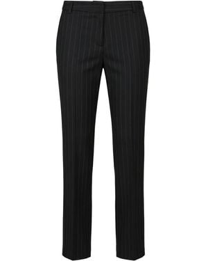 Compagnia Italiana Charcoal Pants Polyester, Viscose, Elastane - Black